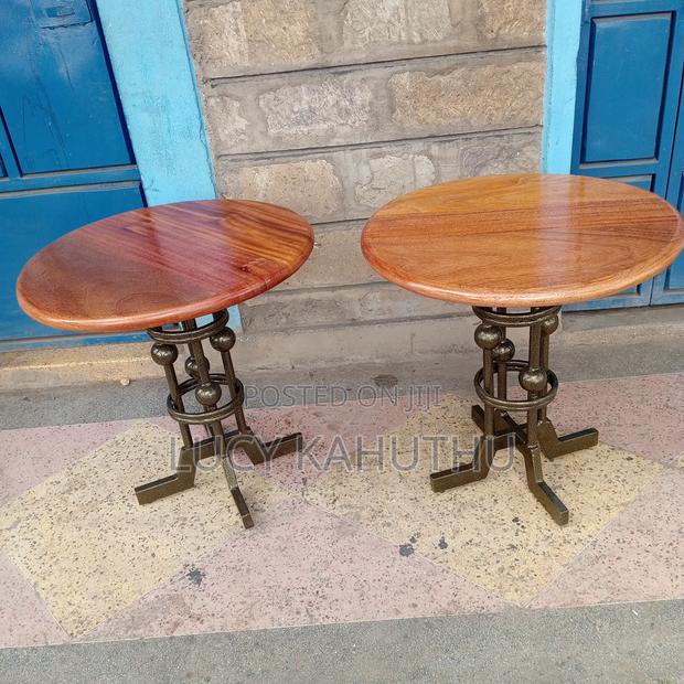 Restaurant Mahogany Table With Power Coating Finish