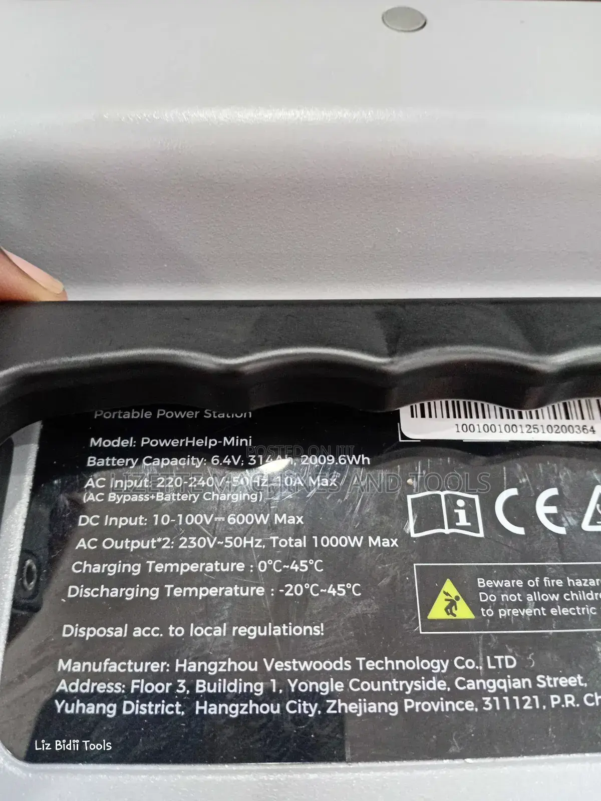 2kw Vestwoods Lithium Ion Battery/ Power Station