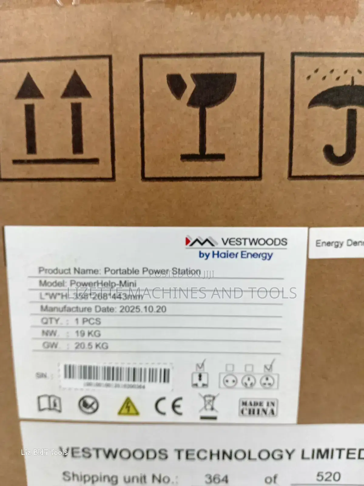 2kw Vestwoods Lithium Ion Battery/ Power Station