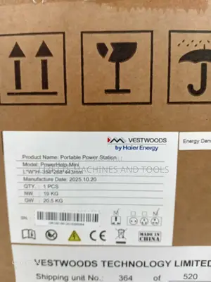 2kw Vestwoods Lithium Ion Battery/ Power Station