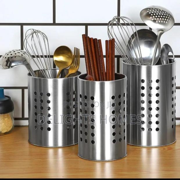 Stainless Steel Cutlery Holder_esj