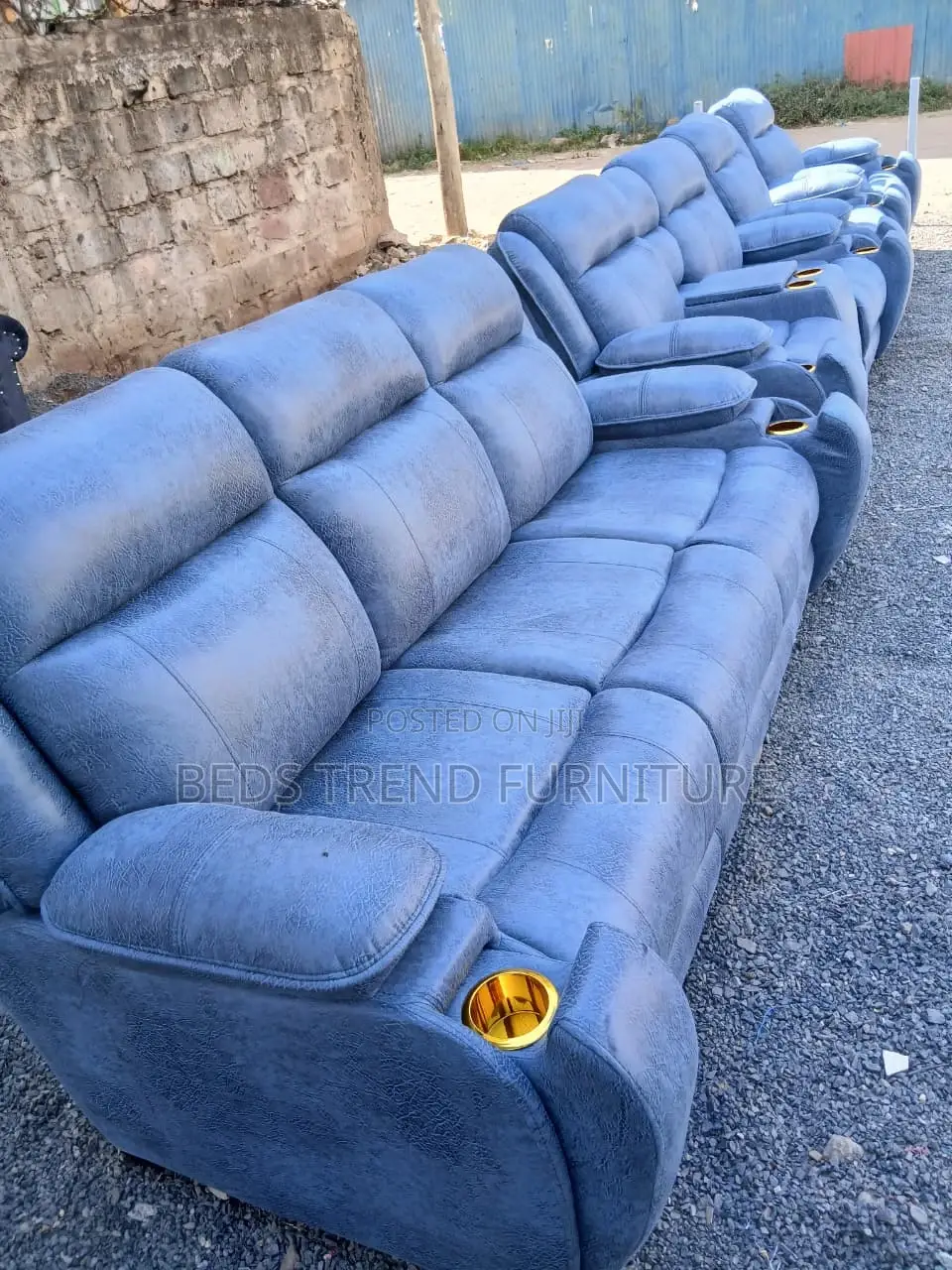 Classic Semi Recliner Sofa 7 Seater