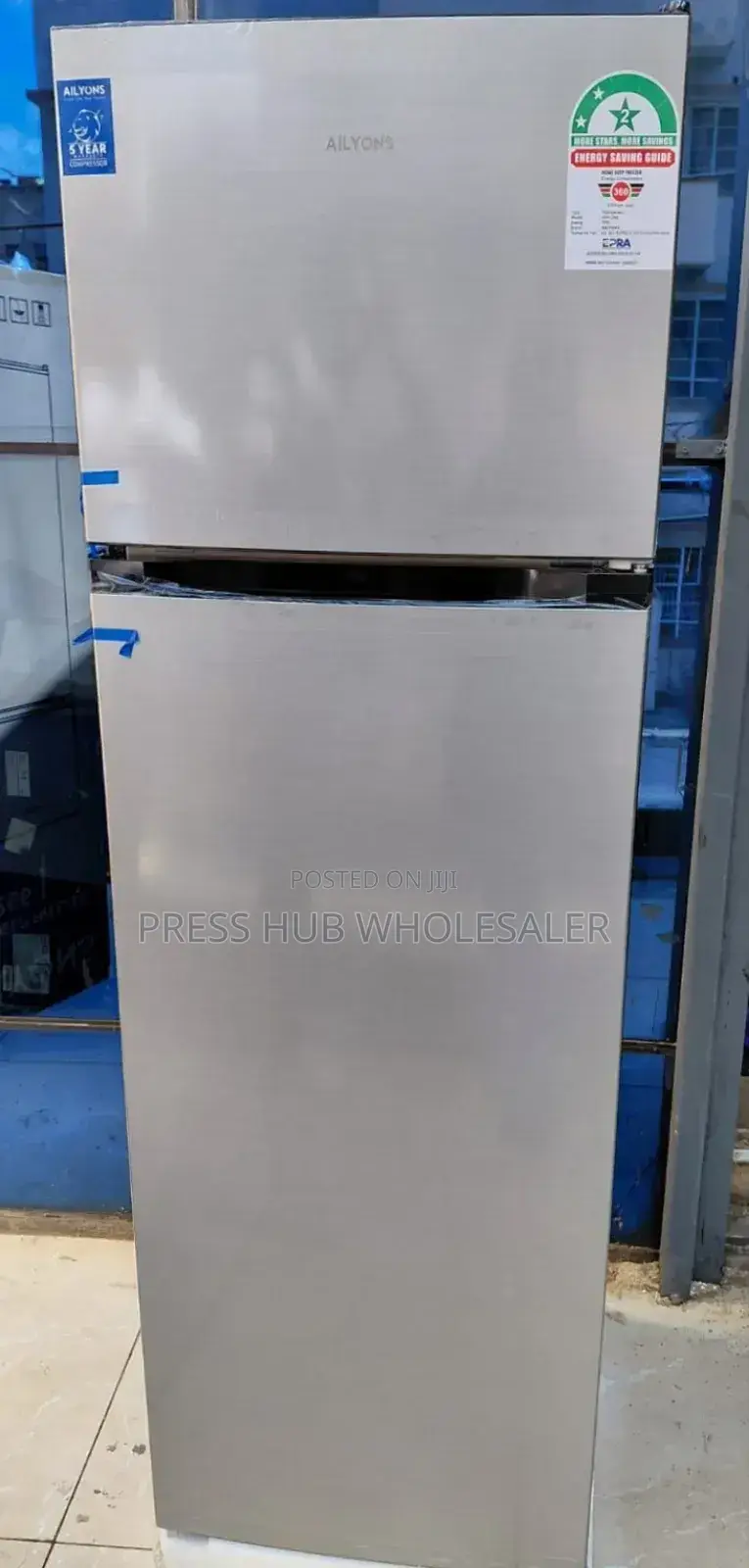 Ailyons 266l Double-Door Refrigerator