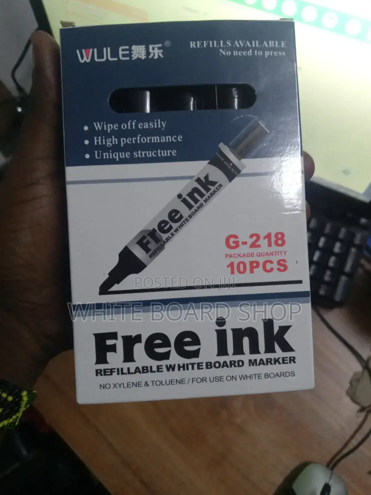 Whiteboard Markers -Free Ink Refillable and Erasable PKT