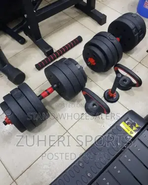Kettle Bells 40kgs Dumbells. Black