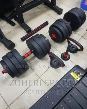 Kettle Bells 40kgs Dumbells. Black
