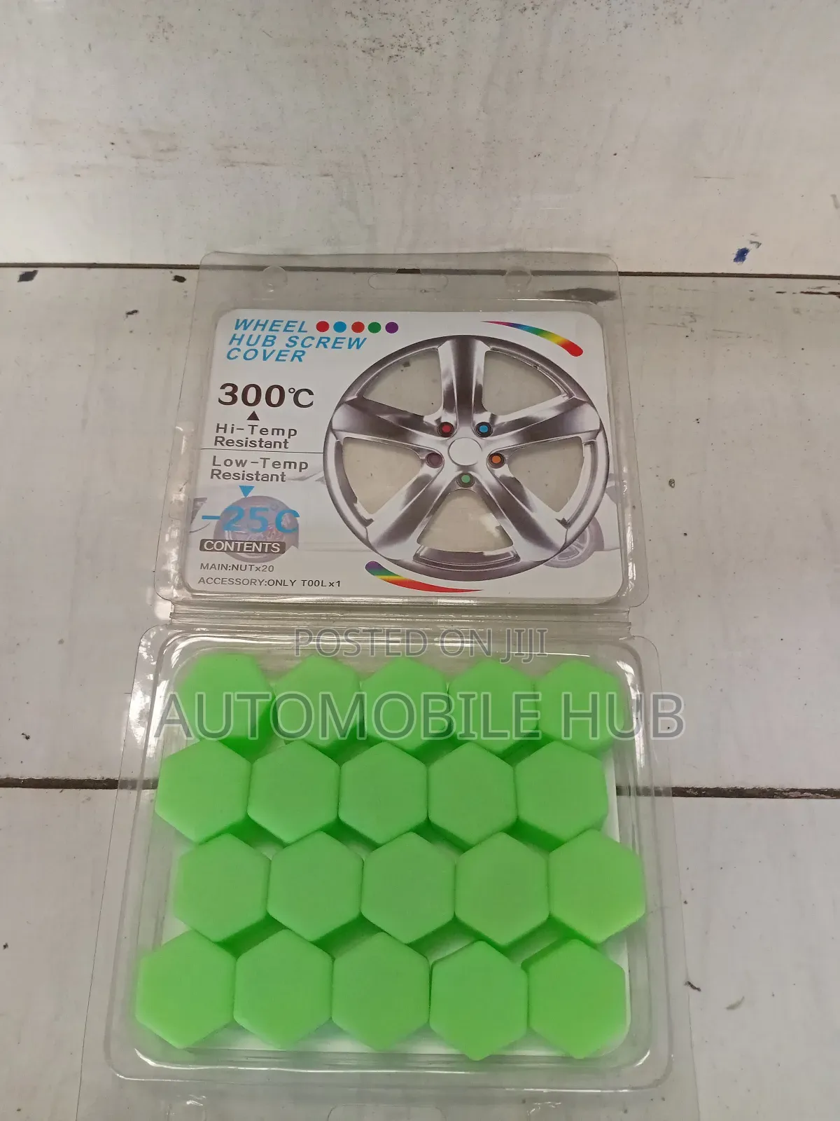 Universal Wheel Hub Screw Covers – 20 Pcs300°C Heat-Resistant Nut Caps