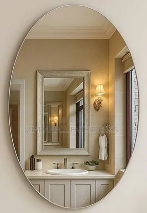 Peel and Stick Unbreakable Mirror – Frameless Square Design (60×40 Cm)