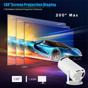 Hy300 Pro Smart Projector Android 4k Input Wifi 6 Bluetooth Portable