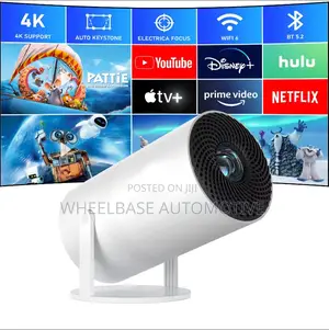 Hy300 Pro Smart Projector Android 4k Input Wifi 6 Bluetooth Portable