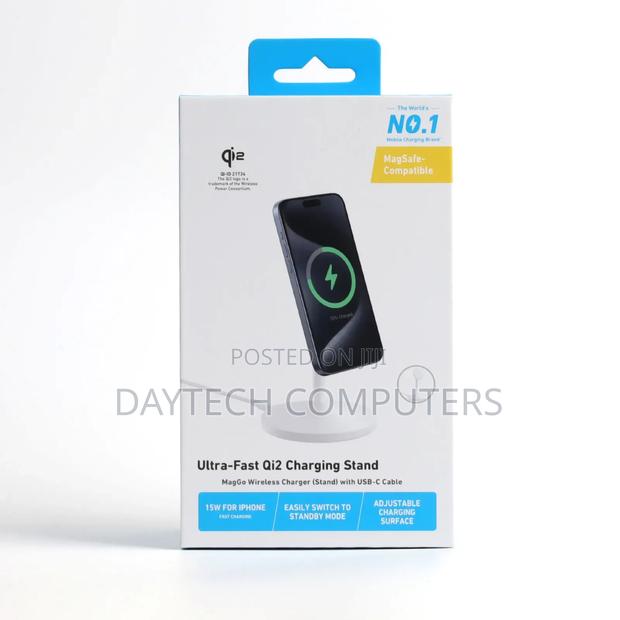 Anker Maggo Wireless Charger (15w, Stand) With Usb-C Cable – Black