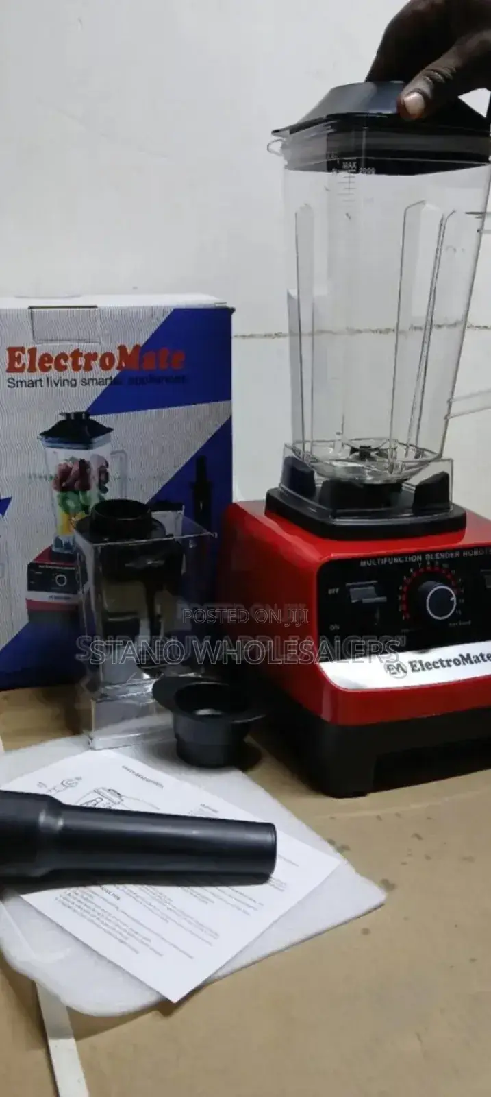 With 1 Year Warranty 2in1 Electromate Commercial Blender