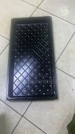 Black Plastic Hydroponic Fodder Tray (Perforated)