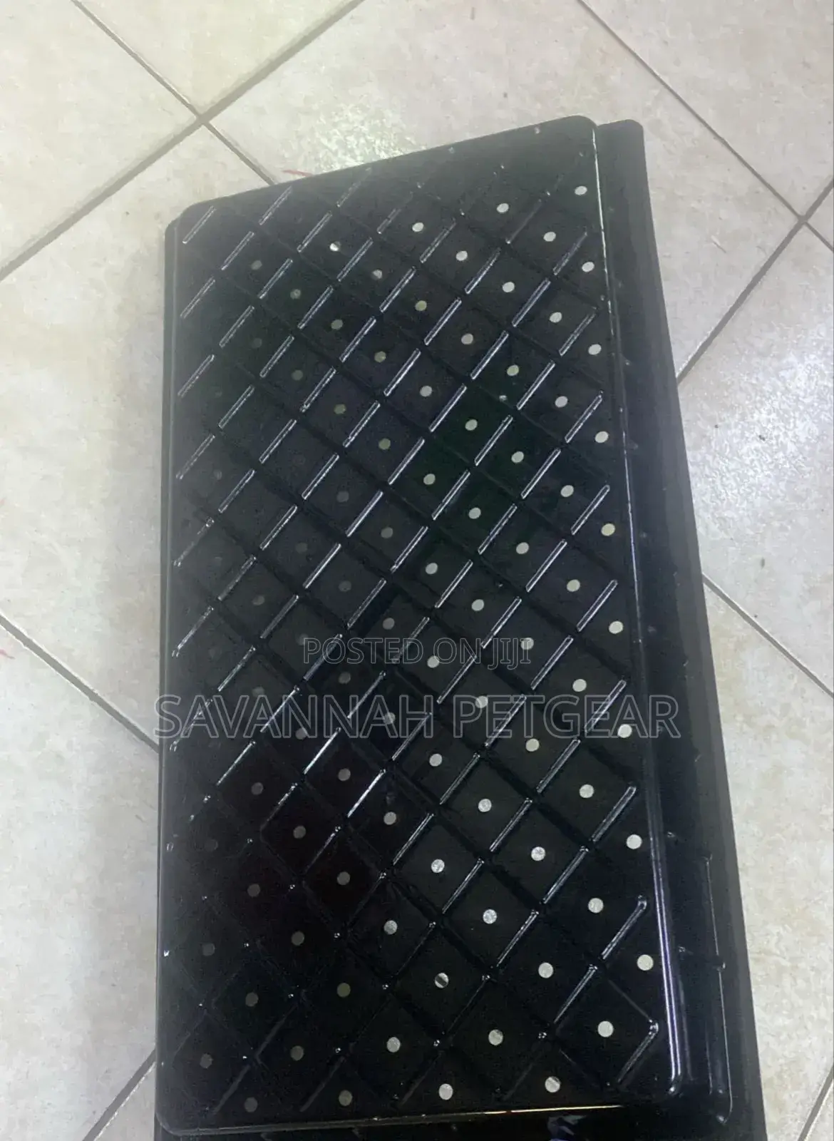 Black Plastic Hydroponic Fodder Tray (Perforated)