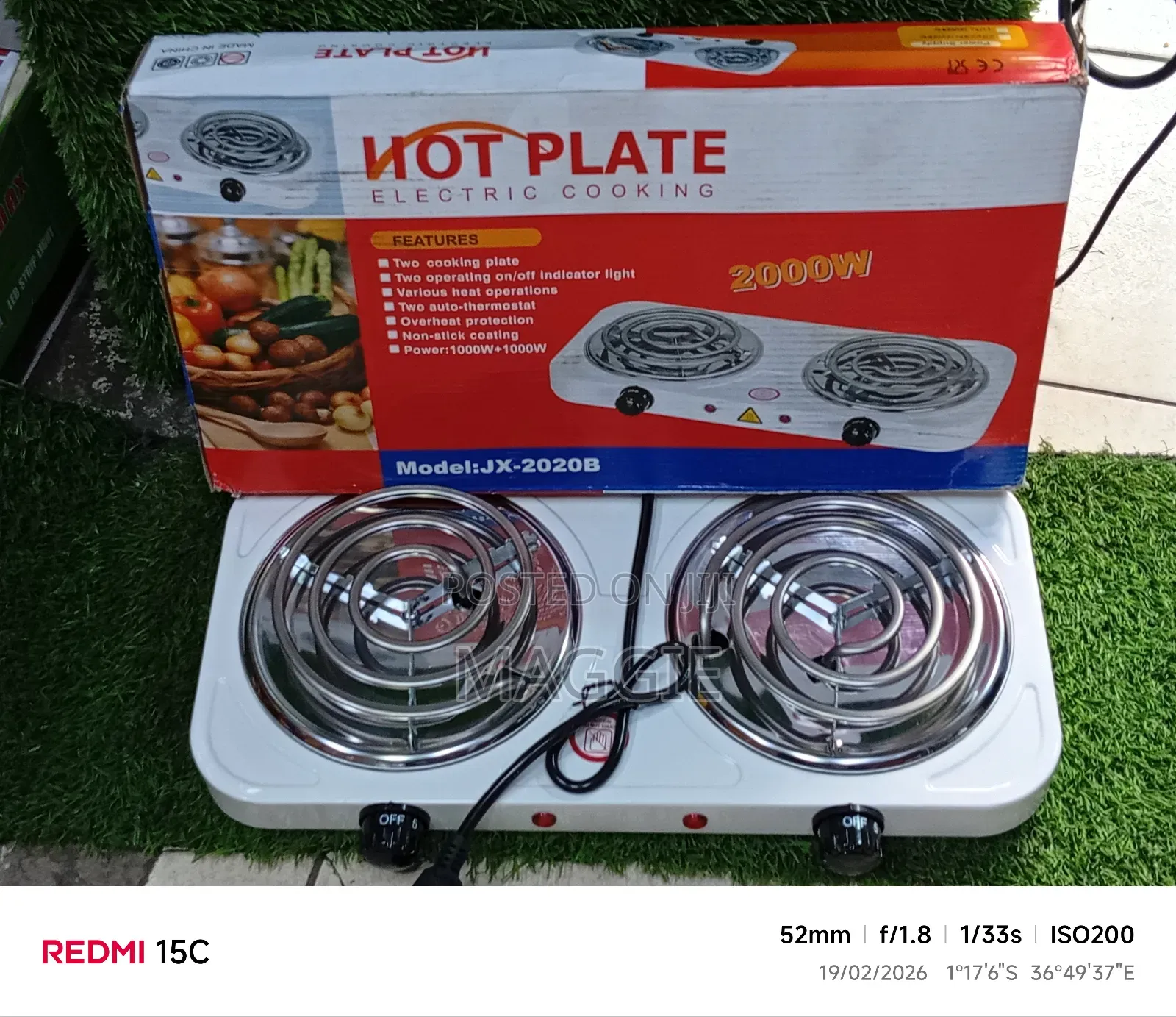 Hot Plate Electric Cooking Available