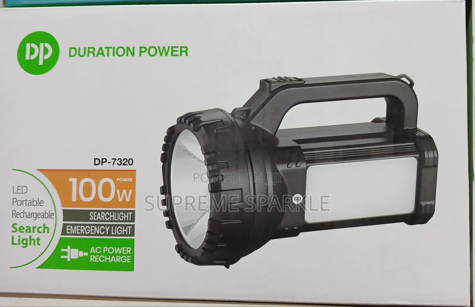 Dp-7320 Led Portable Rechargeable Torch 100w. Torch