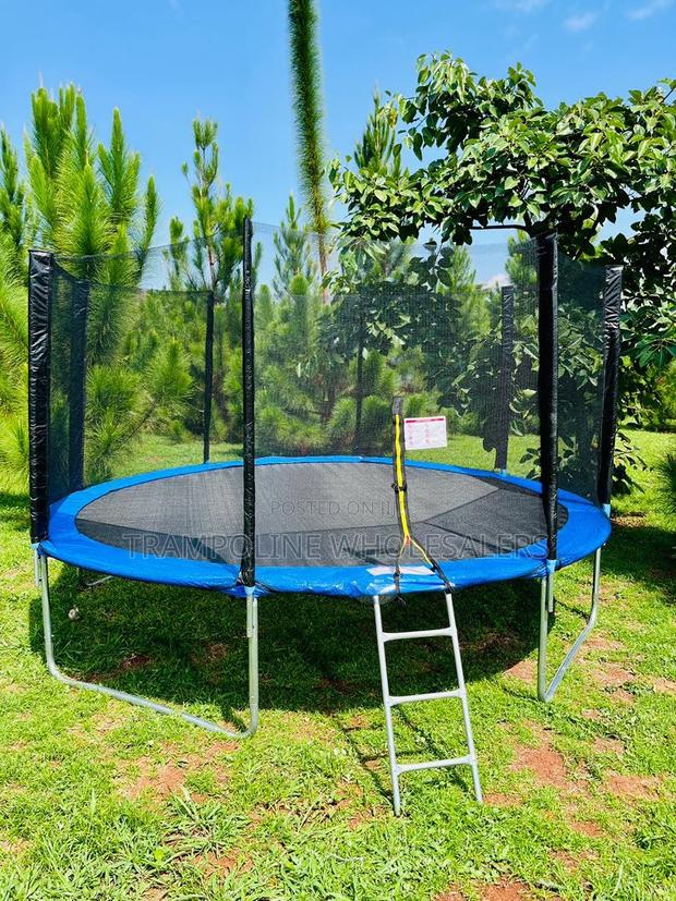 Spacious Durable Reliable Backyard Trampoline - main view