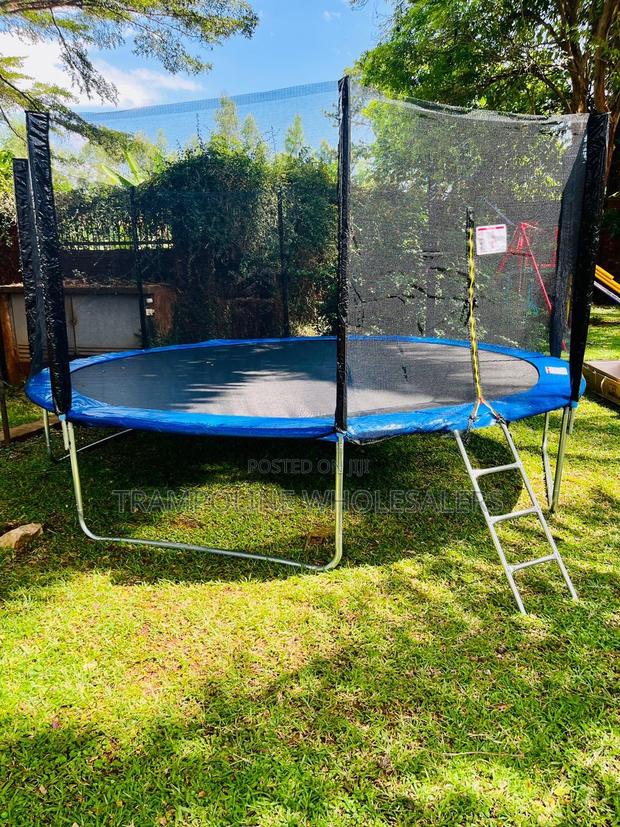 Outdoor Joy for Active Kids Trampolines - main view