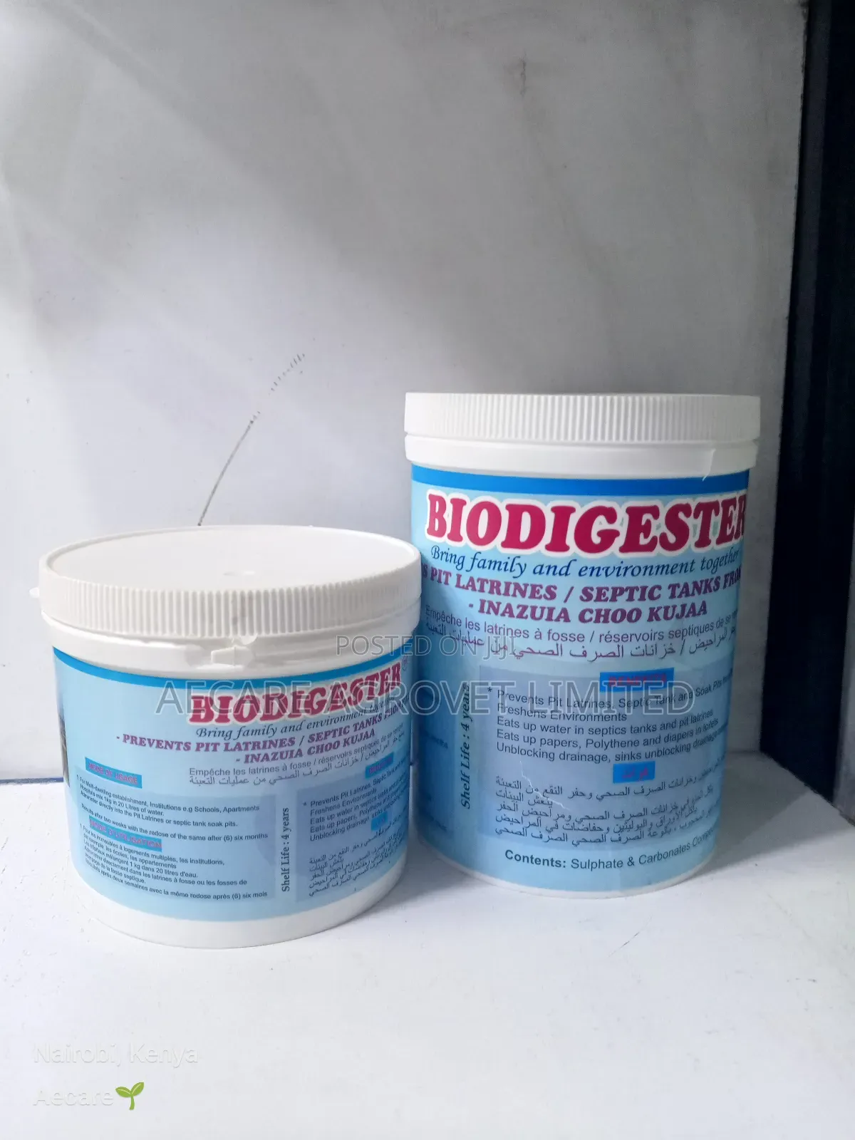 Biodigester Pit Latrine 500g , 1kg