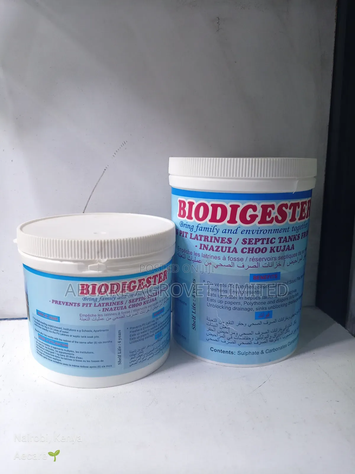Biodigester Pit Latrine 500g , 1kg