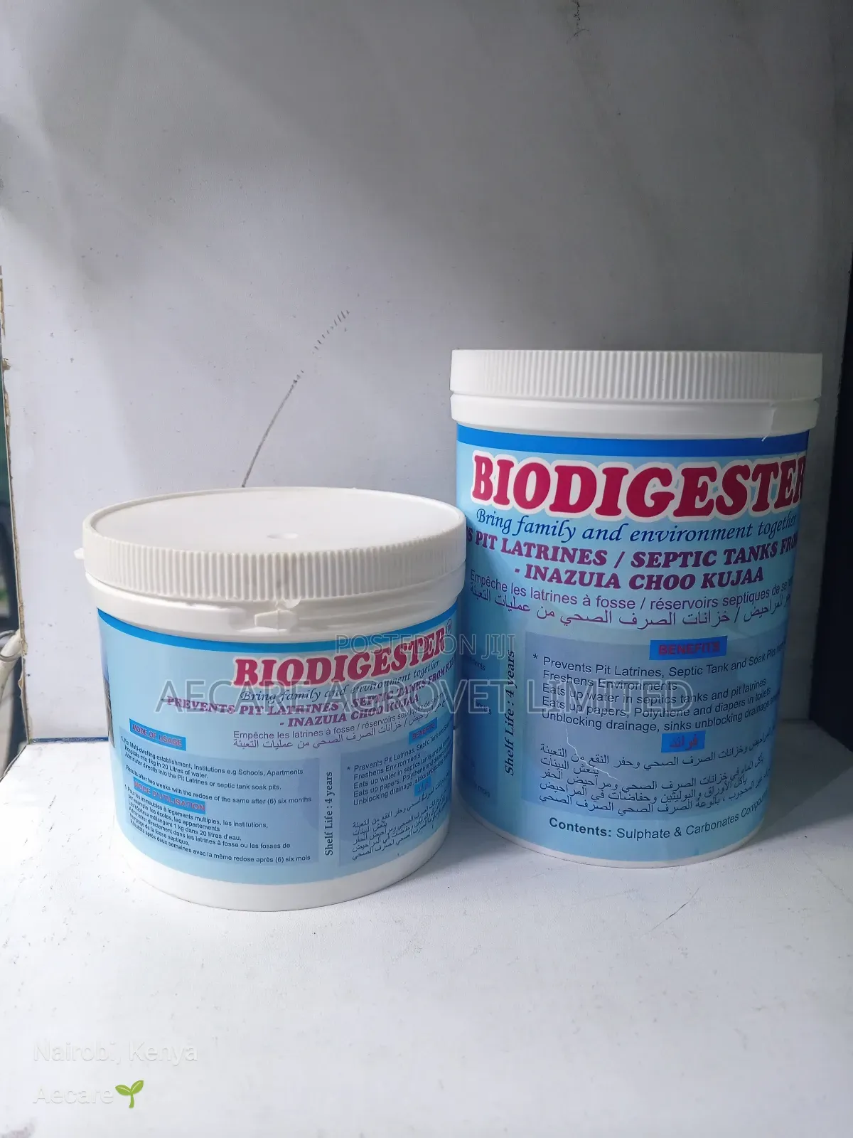 Biodigester Pit Latrine 500g , 1kg