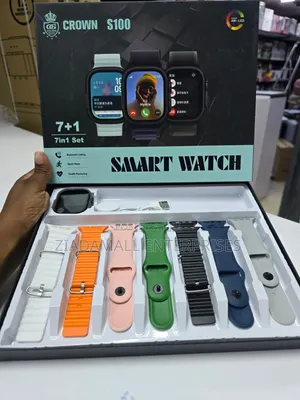 Crown S100 – Multi-Strap Smart Watch Package