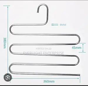 Space Saving Heavy Stainless Steel Trouser Hanger