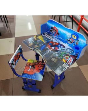 Spider Man Blue Executive Adjustable Kids Study Table Desk - main view