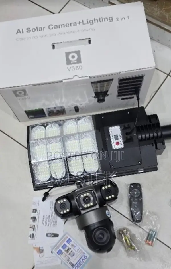 Outdoor Solar 4g Sim CCTV Camera With Led Flood Light 180w