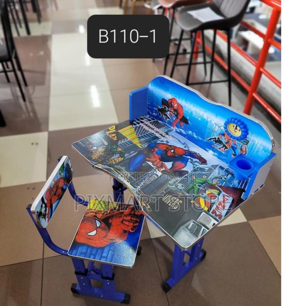 Spider-Man Blue Adjustable Kids Study Table – Executive Design - main view