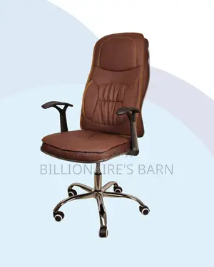 Ergonomic Office Chair for Work — Stable Base, Padded Arm Comfort
