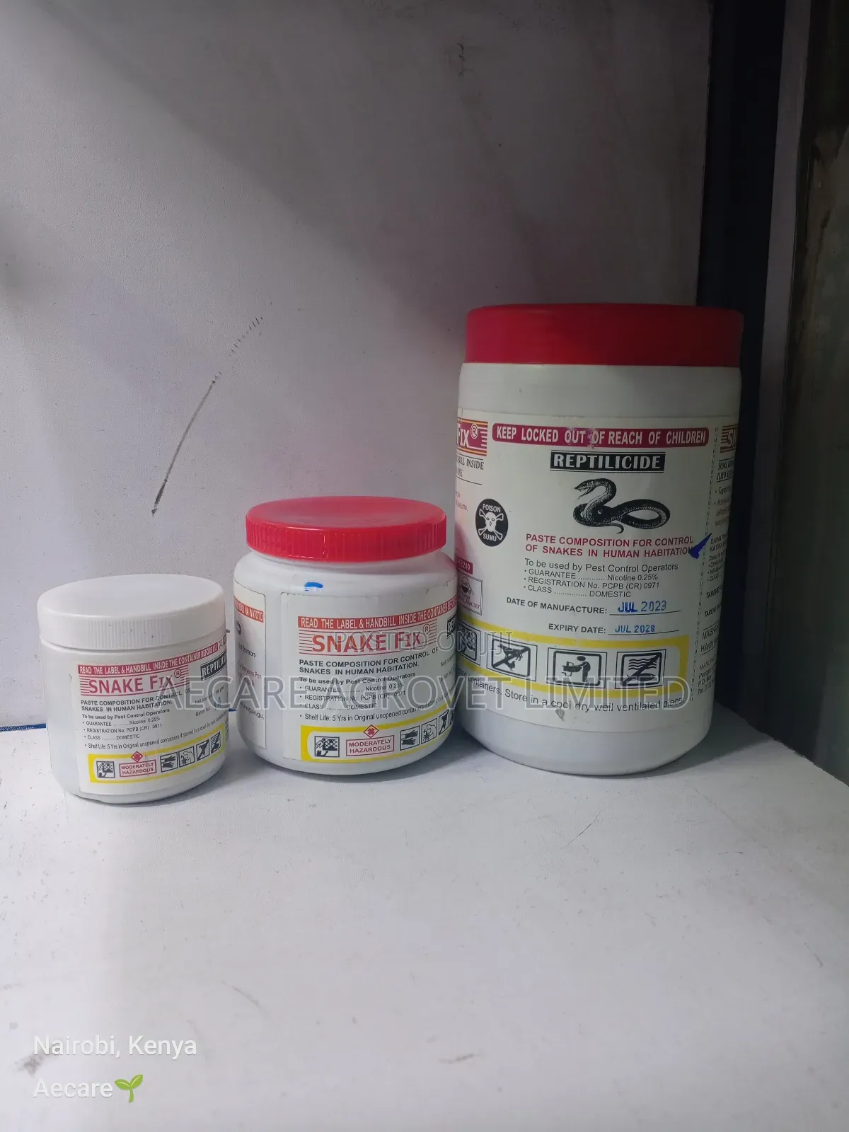 Snake Fix Gel Bait 100g, 200g, 400g, 1kg