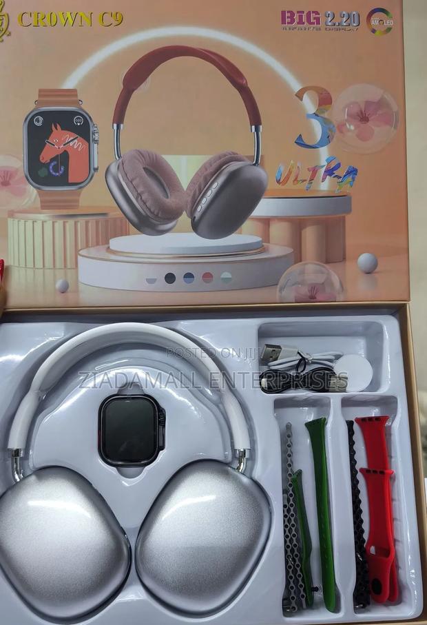 Crown C900 Smart Watch With Headphone - thumbnail 3