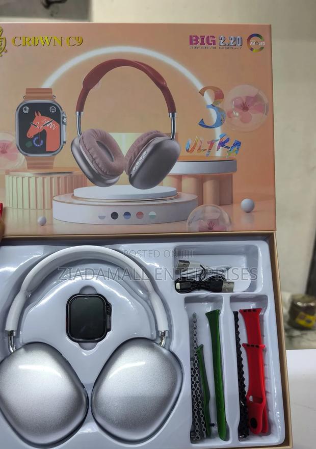 Crown C9 Series Smart Watch With Headphone - thumbnail 3