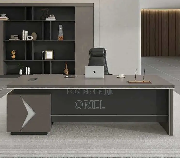 Office Desks; Wooden L-Shaped Executive Management Desk