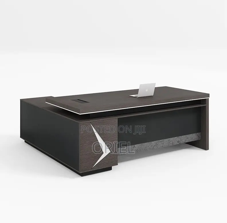 Office Desks; Wooden L-Shaped Executive Management Desk