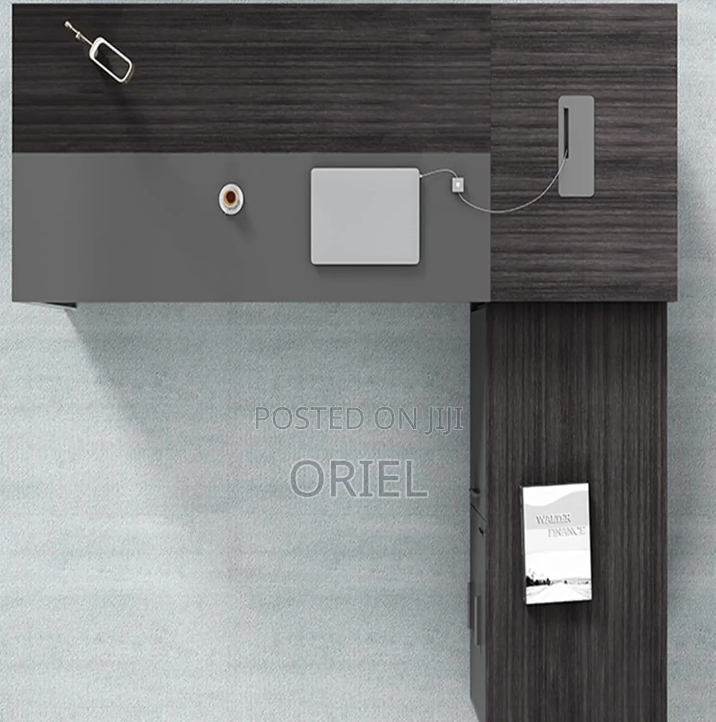 Office Desks; Wooden L-Shaped Executive Management Desk