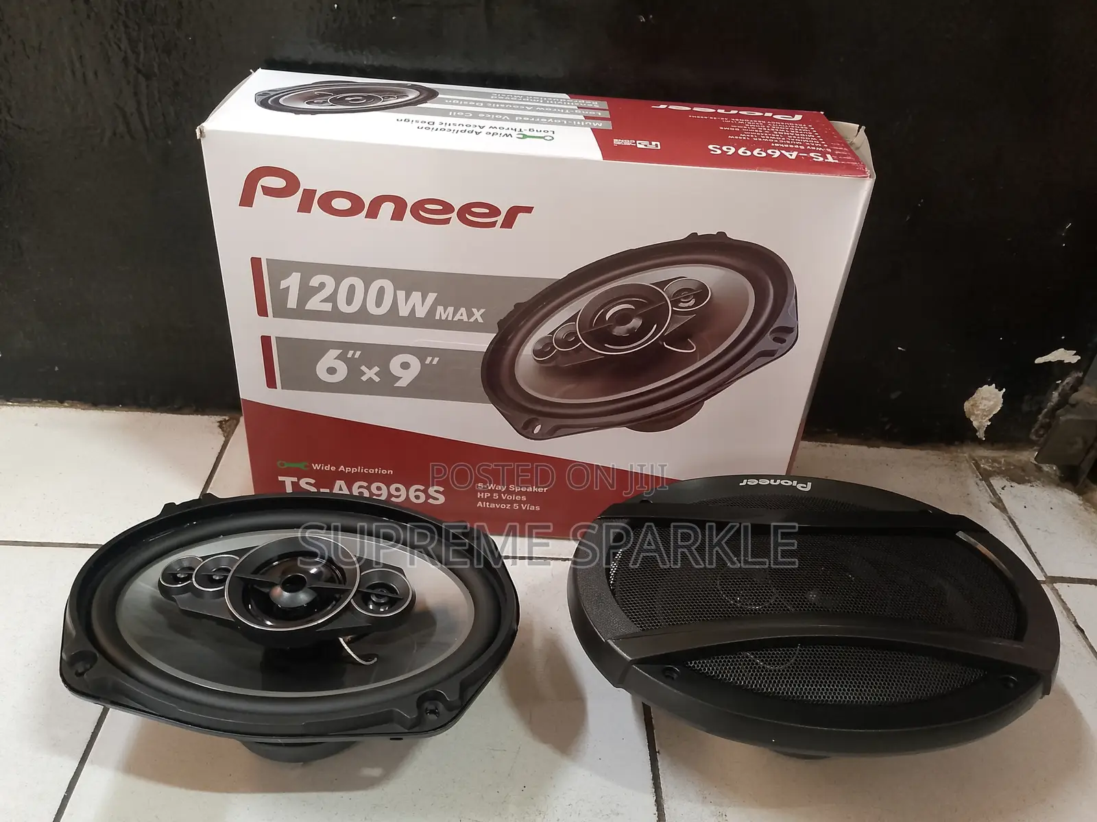 Pioneer Ts-A6996s 6x9 " 1200w Max 5-Way Car Audio Coaxial Mid Speakers
