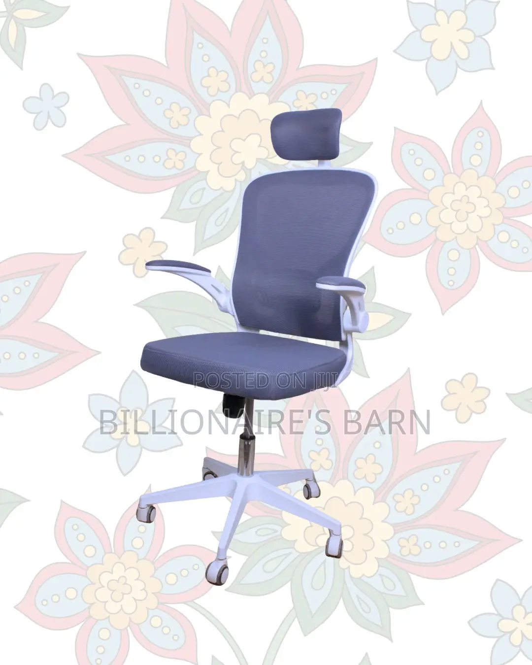 Flip-Up Arms Ergonomic Chair for Tight Spaces | Executive Finish