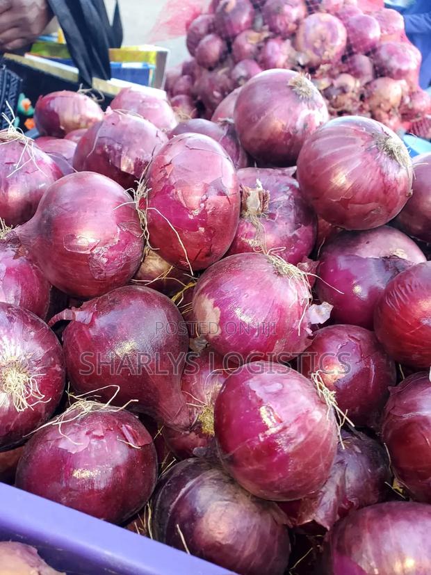 Fresh Red Onions . - main view