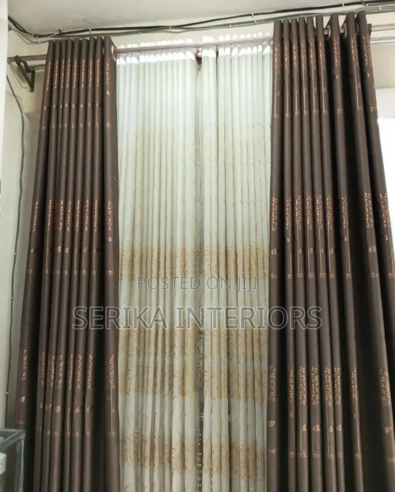 Brown Curtains Curtains Environmental Friendly Justice
