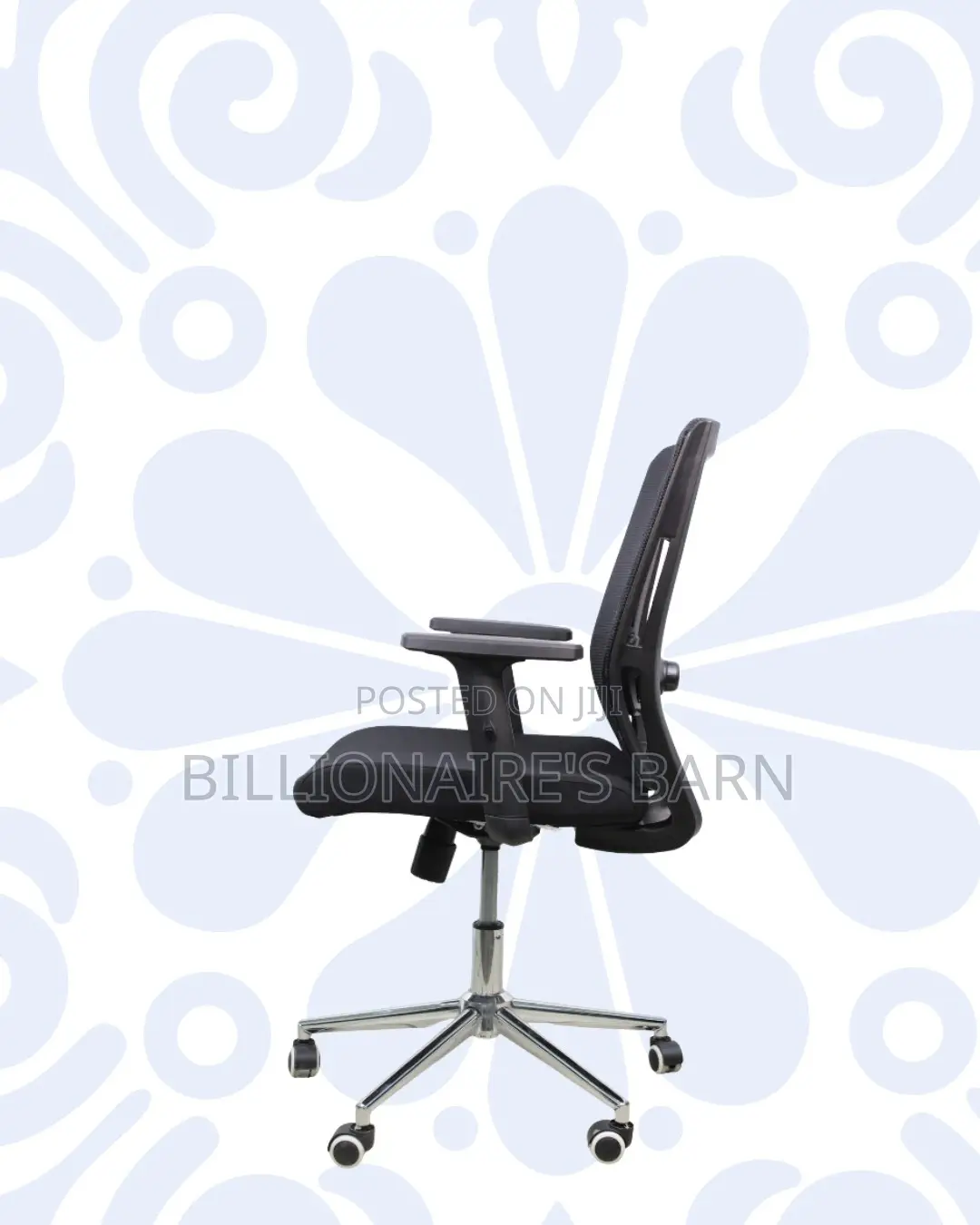 Barn Origin Mid-Back Office Chair | Easy Adjustments, Chrome Base