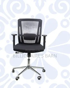 Barn Origin Mid-Back Office Chair | Easy Adjustments, Chrome Base