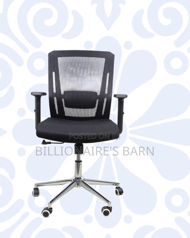 Barn Origin Mid-Back Office Chair | Easy Adjustments, Chrome Base - thumbnail 3