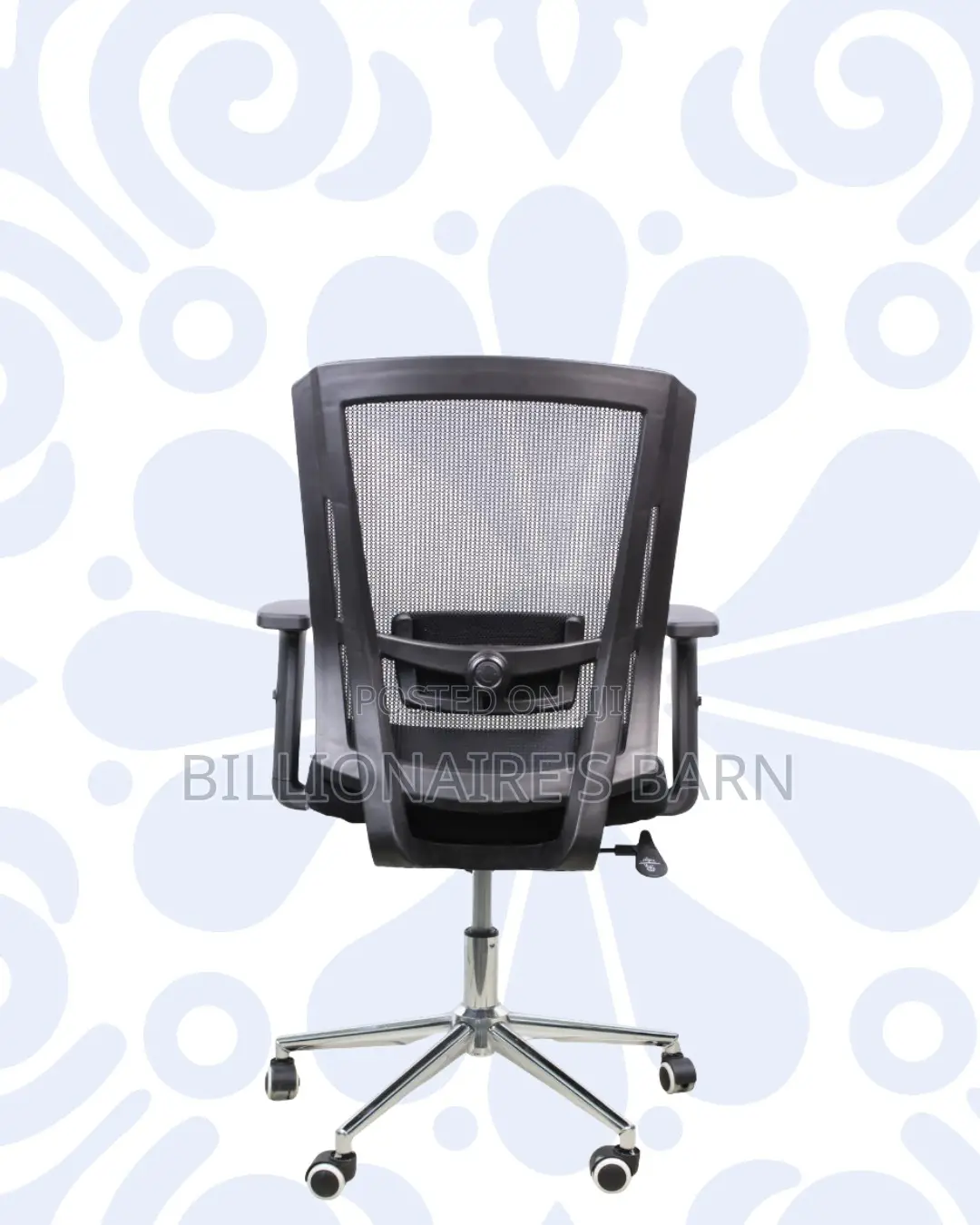 Barn Origin Mid-Back Office Chair | Easy Adjustments, Chrome Base