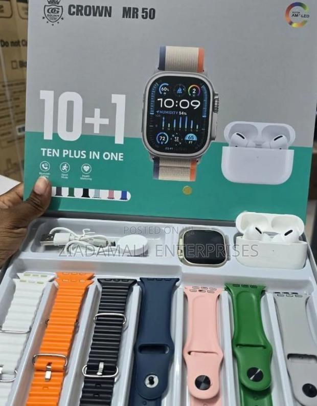 Stay Connected With Crown Smart Watch Mr50 10-in-1