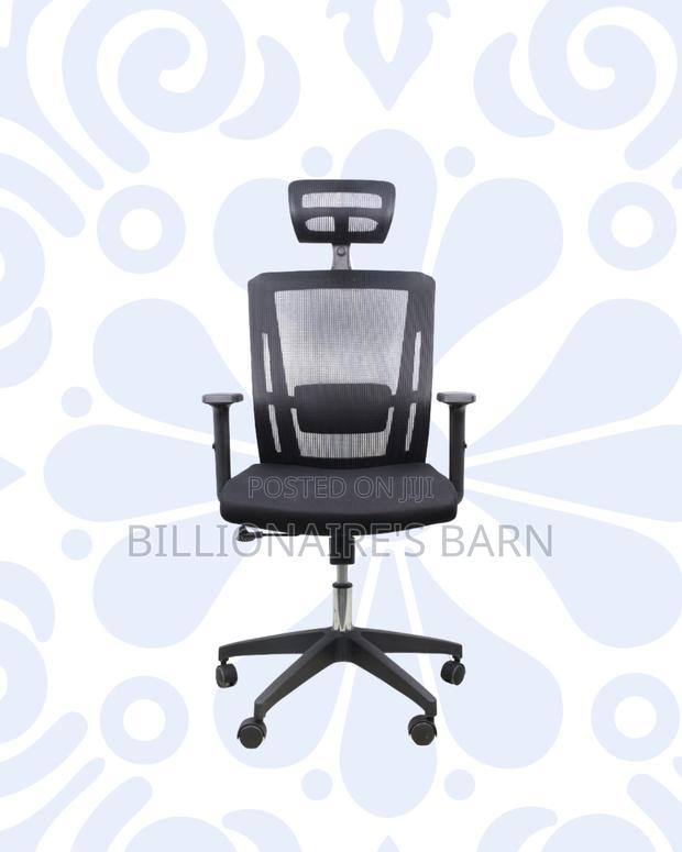 Ergonomic Mesh Task Chair • Space-Saving Fit, Durable Nylon Base - thumbnail 2