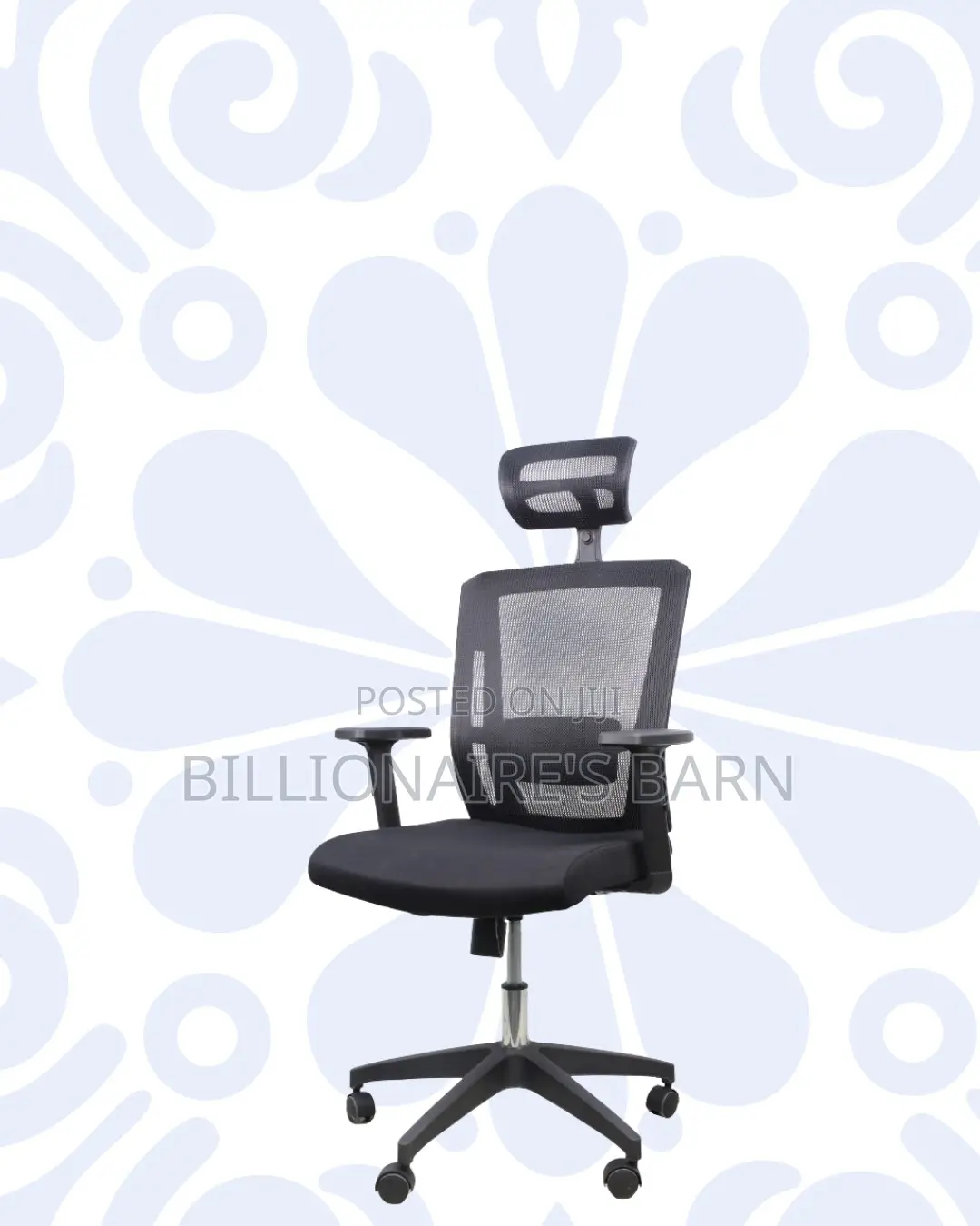 Ergonomic Mesh Task Chair • Space-Saving Fit, Durable Nylon Base