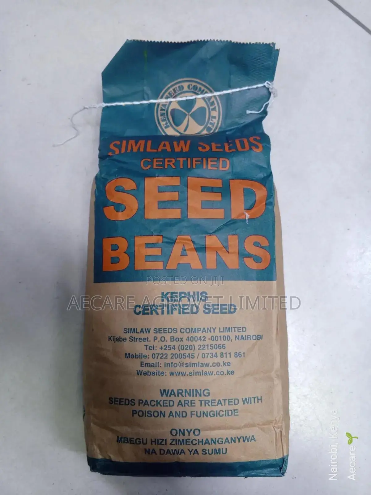 Mwitemania Certified Seed Beans 2kg Kenya Seed