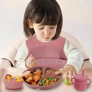6pc Silicone Baby Feeding Cutlery Set